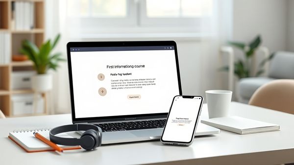 Первое информационное сообщение: как выбрать курс и проверить результат